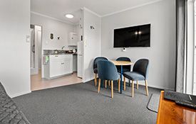 kitchen and dining area of family unit